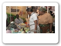 Participants shopping at the trade fair