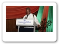 The CEO African Trade Centre (ATC) give the vote of thanks at the closing ceremony and Award Nite